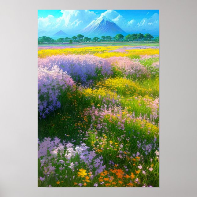 Field of Majestic Colours Poster (Front)