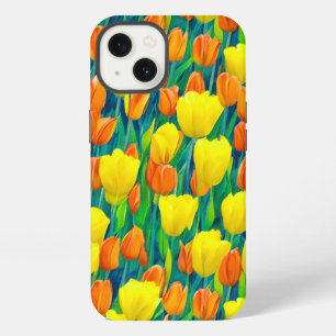 Field of Orange and Yellow Tulips iPhone 13 Case
