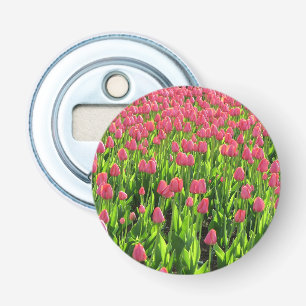 Field of Pink Tulips Bottle Opener