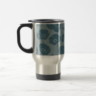 Field of Poppies blues Travel Mug
