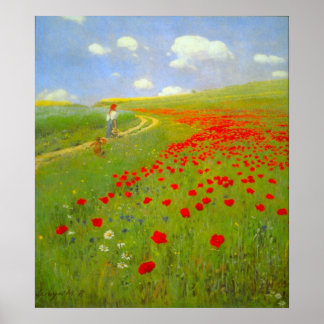Field of Poppies by Pal Szinyei Merse Poster
