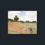 Field of Poppies Claude Monet Canvas Print<br><div class="desc">Claude Monet Painting of Poppies 1873,  Musée d'Orsay,  Paris</div>