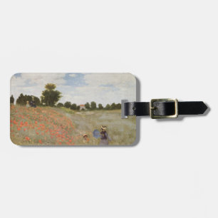 Field of Poppies Claude Monet Luggage Tag