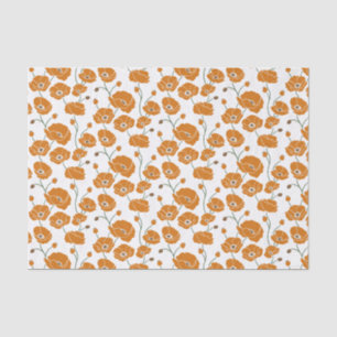 Field of Poppies orange Tissue Paper