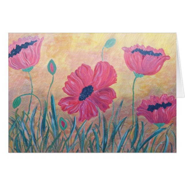 Field Of Poppies Painting (Front Horizontal)