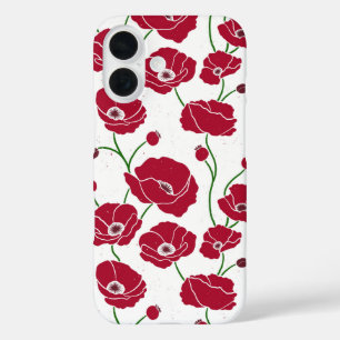 Field of Poppies red iPhone 16 Case