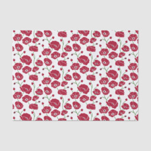Field of Poppies red Tissue Paper