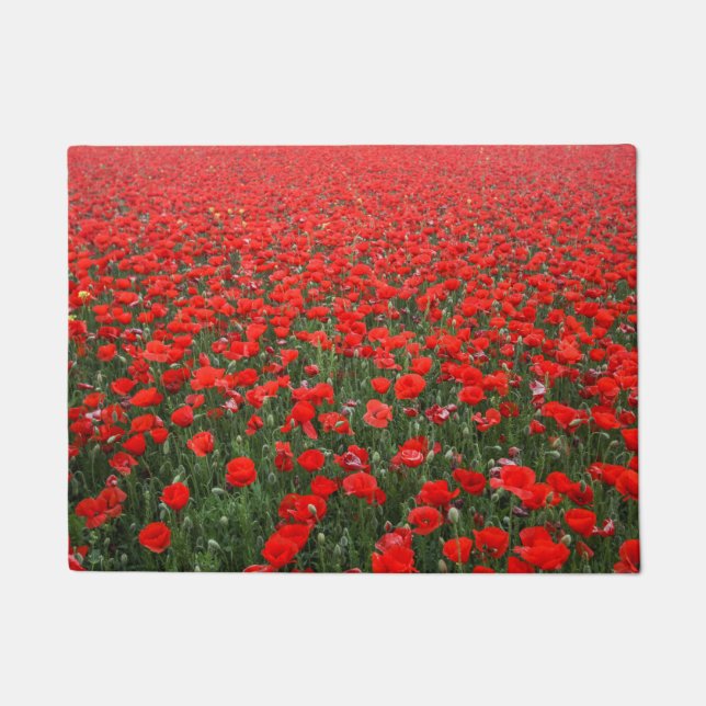 Field of Red Poppies Doormat (Front)