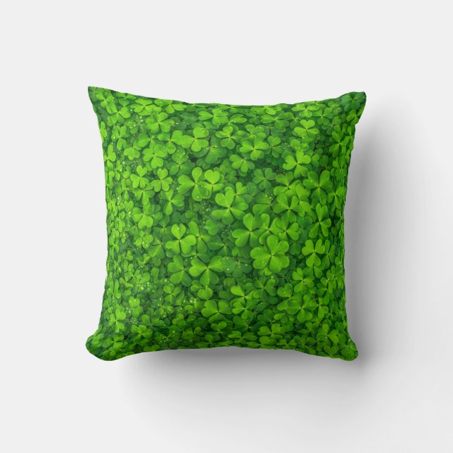 Field of Shamrocks Cushion (Front)
