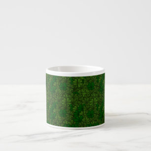 Field of Shamrocks Digital Art Pattern St Patricks Espresso Cup