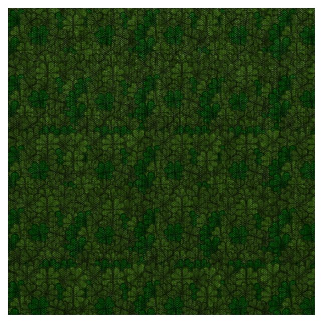 Field of Shamrocks Digital Art Pattern St Patricks Fabric (Swatch)