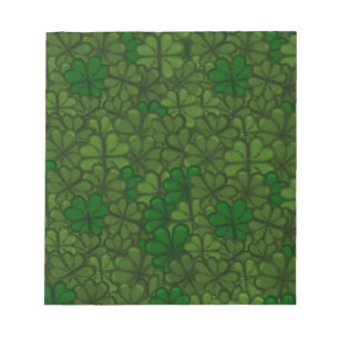 Field of Shamrocks Digital Art Pattern St Patricks Notepad