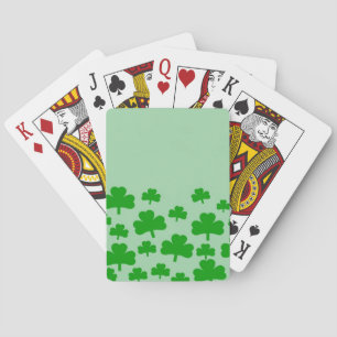 Field of Shamrocks Playing Cards
