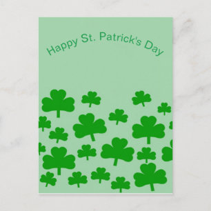 Field of Shamrocks Postcard