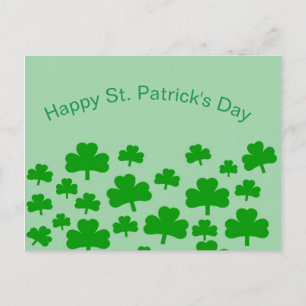 Field of Shamrocks Postcard