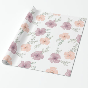 field of spring, tender flowers Wrapping Paper   Paper
