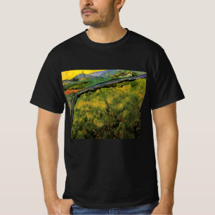 Field of Spring Wheat, Sunrise by Vincent van Gogh T-Shirt