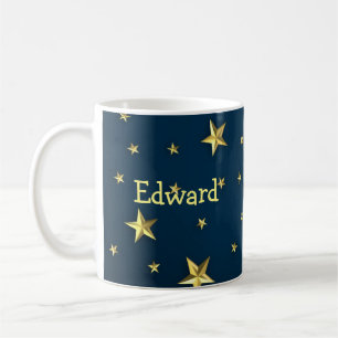Field of Stars on Deep Midnight Blue Sky Coffee Mug