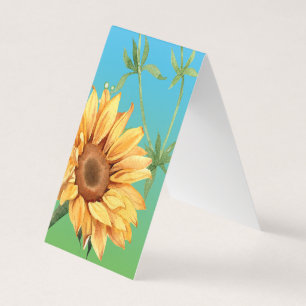 Field of Sunflowers Book Folded Bookmark Business Card
