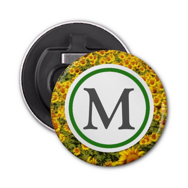 Field of Sunflowers Bottle Opener (Front)