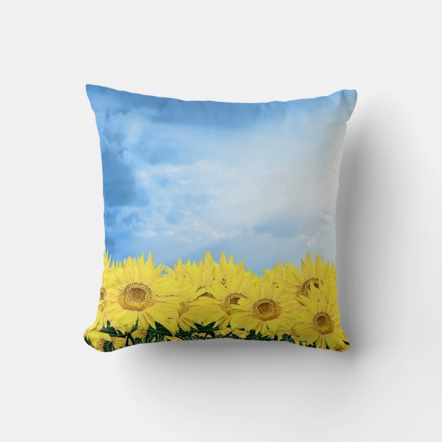 Field of Sunflowers Cushion (Front)