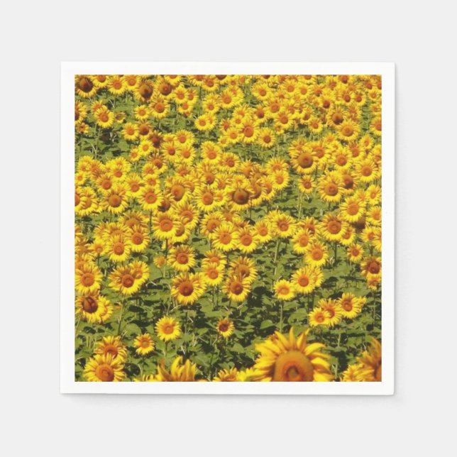 Field of Sunflowers Napkin (Front)