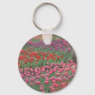 Field Of Tulips Key Ring
