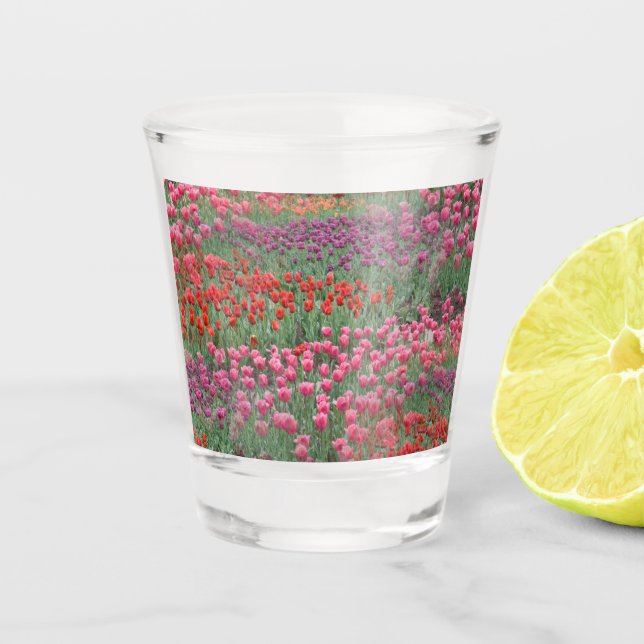Field Of Tulips Shot Glass (Front)