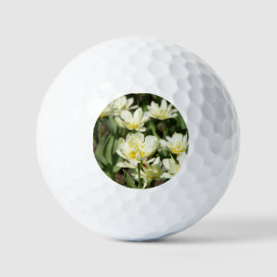 Field of white tulips Photo Golf Balls