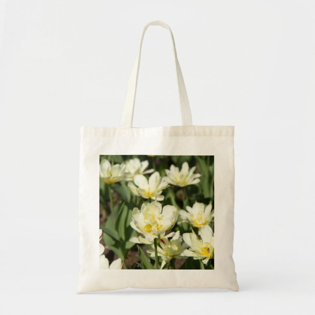 Field of white tulips Photo Tote Bag (Front)