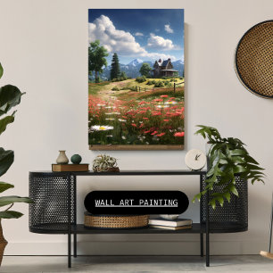 Field of Wild Flowers Canvas Art 