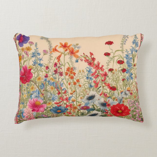 Field of Wildflowers  Decorative Cushion (Front)