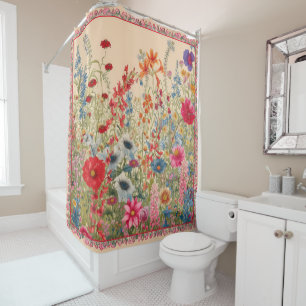 Field of Wildflowers Shower Curtain