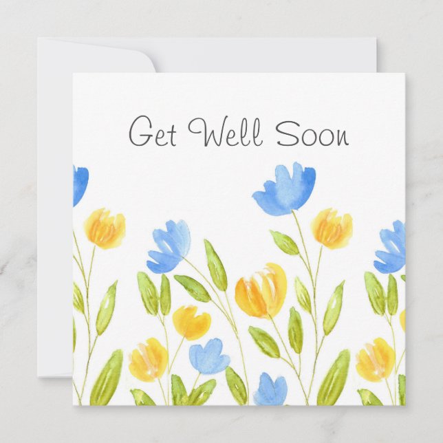 Field of Yellow Blue Flowers (Front)