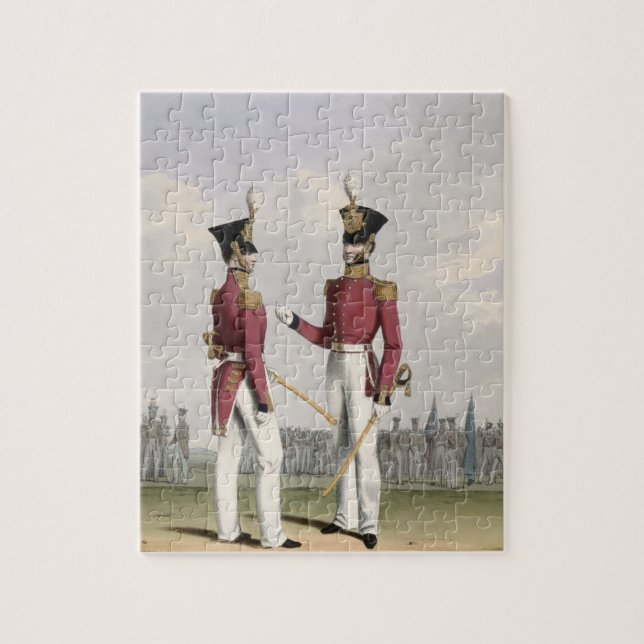 Field Officers of the Royal Marines, plate 2 from Jigsaw Puzzle (Vertical)