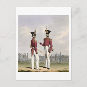 Field Officers of the Royal Marines, plate 2 from Postcard