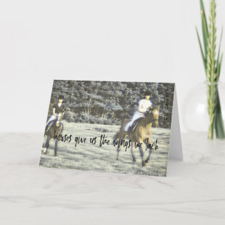FIELD RACING Greeting Card