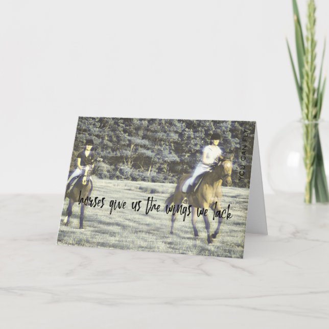 FIELD RACING Greeting Card (Front)
