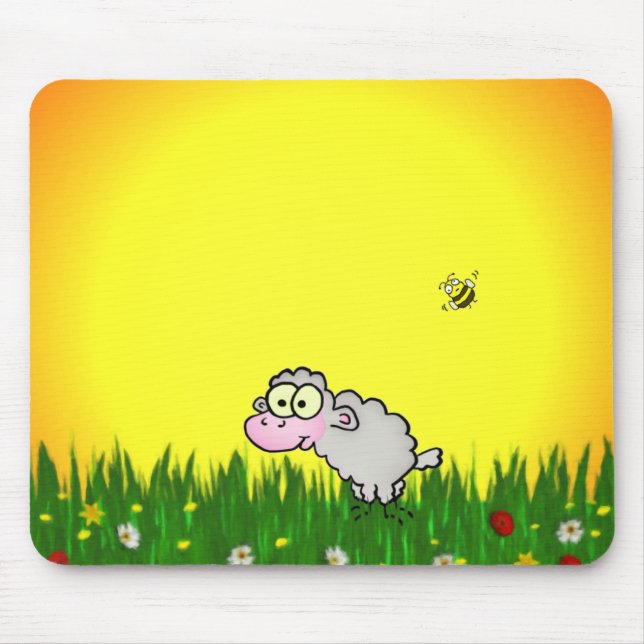 Field Sheep Mouse Mat (Front)