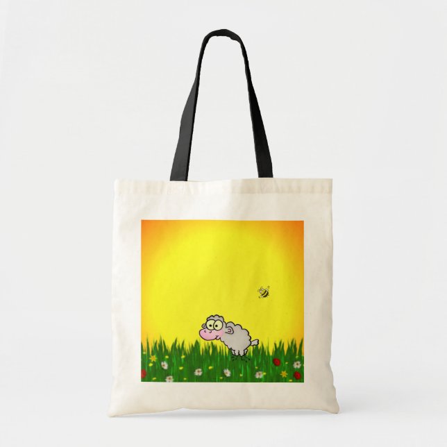 Field Sheep Tote Bag (Front)