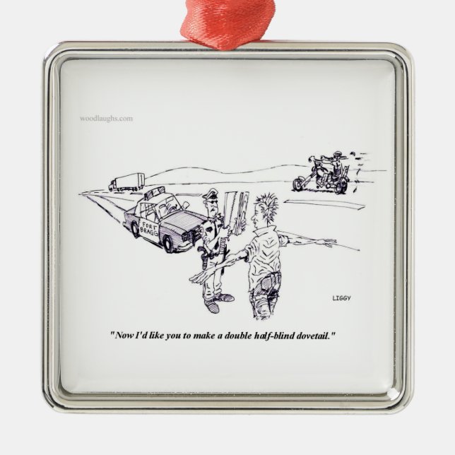 Field Sobriety Test Square Ornament (Front)