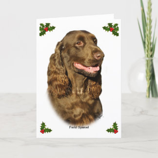 Field Spaniel 9P018D-162 Holiday Card