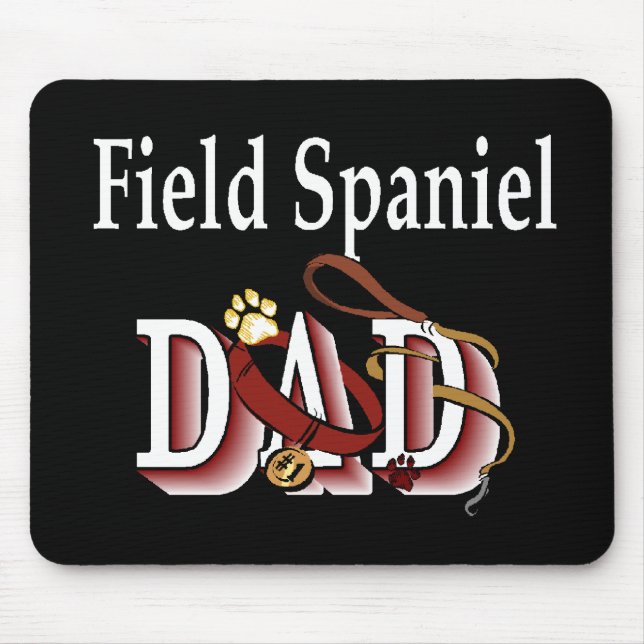 Field Spaniel Dad Gifts Mouse Mat (Front)