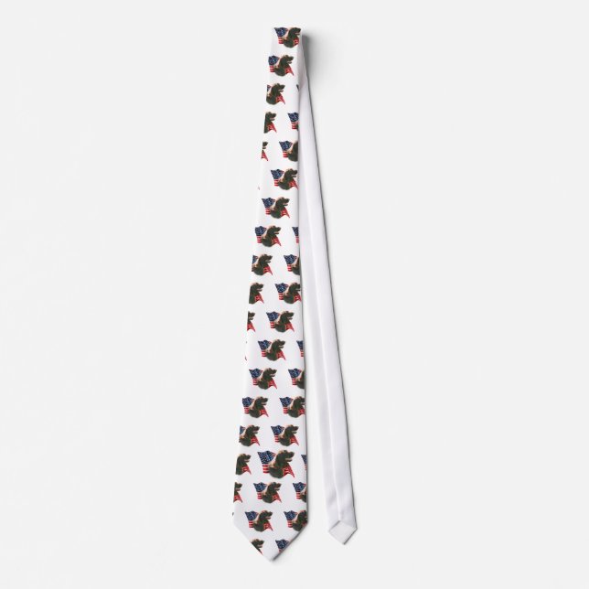 Field Spaniel Flag Tie (Front)