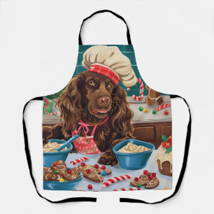 Field Spaniel Holiday Baking: Festive Christmas Apron