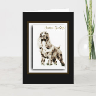 Field Spaniel Holiday Card