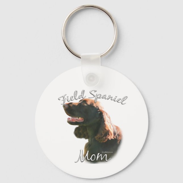 Field Spaniel Mum 2 Key Ring (Front)