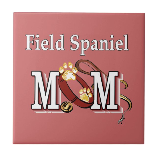 Field Spaniel Mum Gifts Tile (Front)