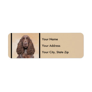 Field Spaniel Painting - Cute Original Dog Art
