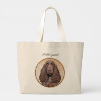Field Spaniel Painting Roan Cute Original Dog Art